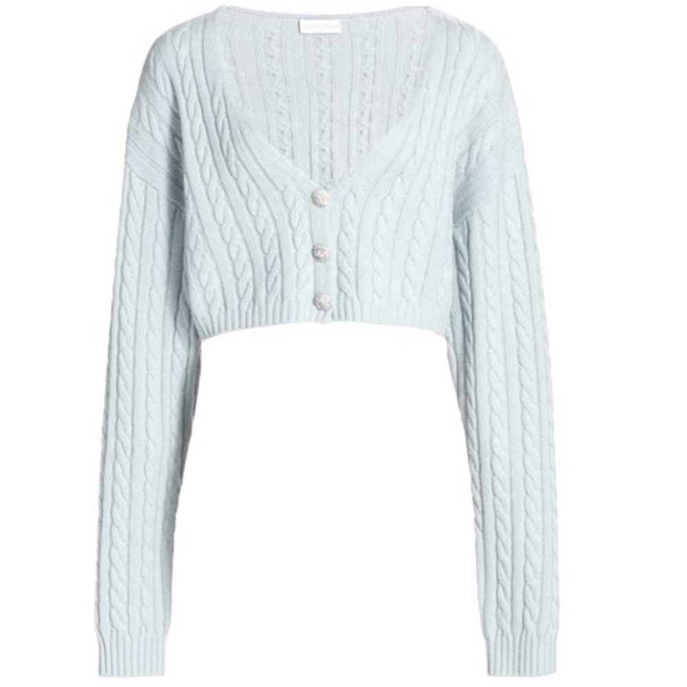 RONNY KOBO Phyllis Cashmere Cropped Cardigan - Picture 3 of 16